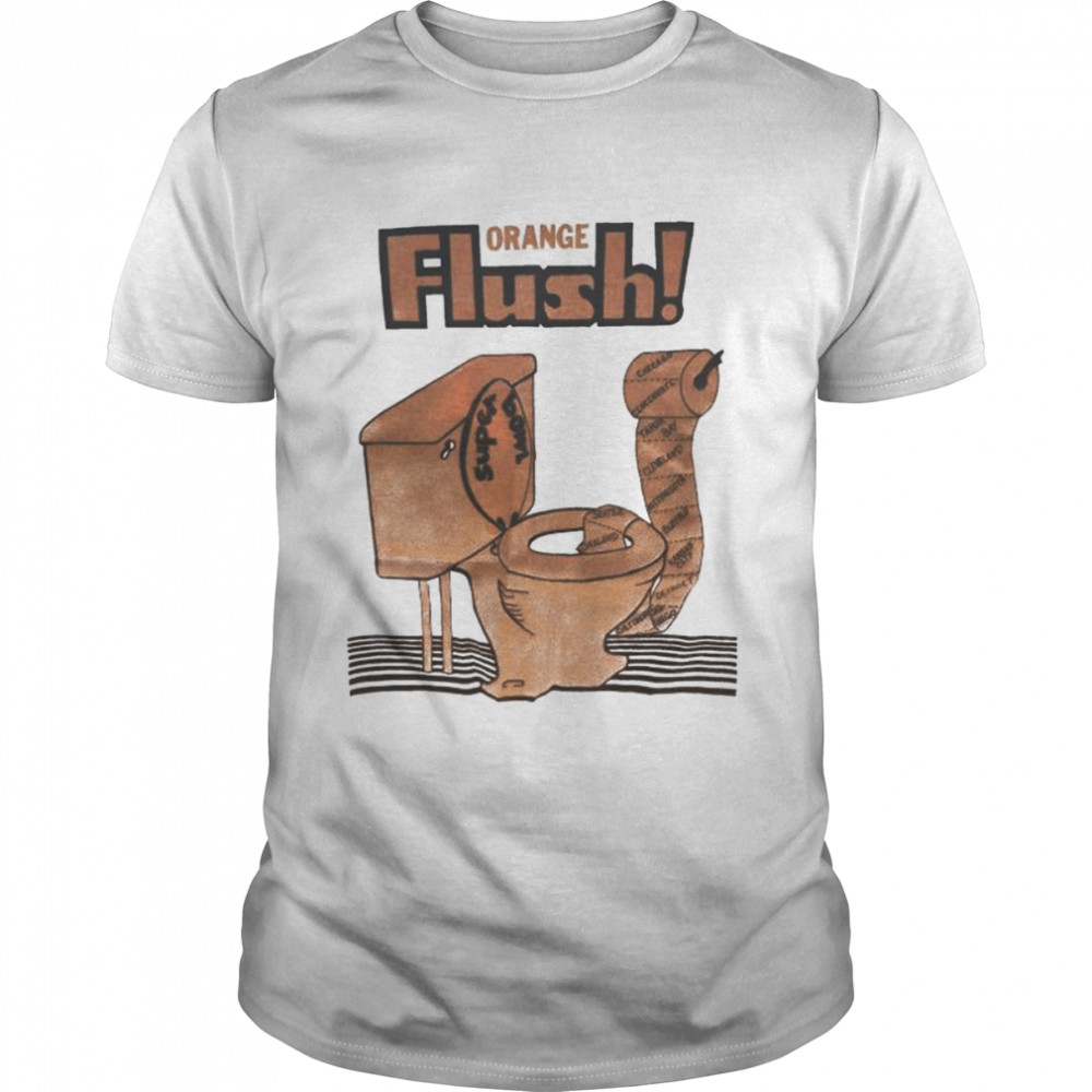 Toilet Orange Flush Super Bowl shirt Classic Men's T-shirt