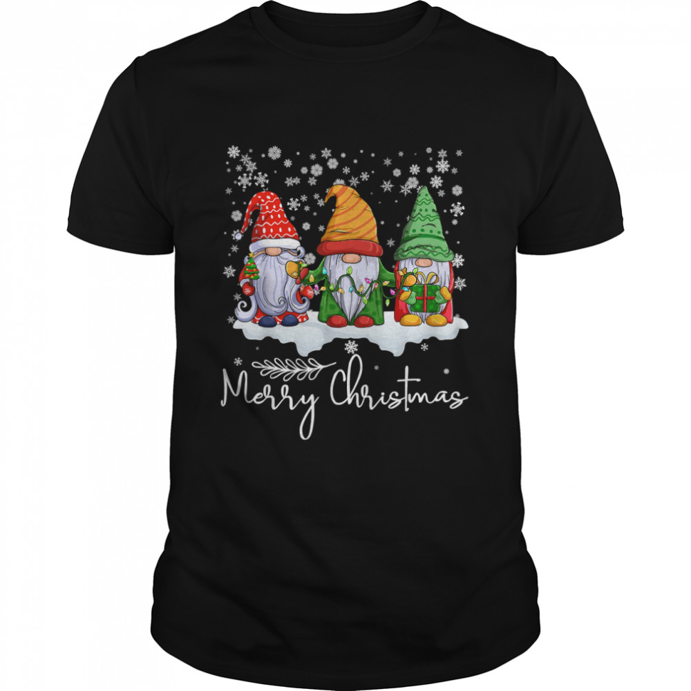 Merry Christmas Three Gnomes Merry Xmas 2022 Matching Family T-Shirt