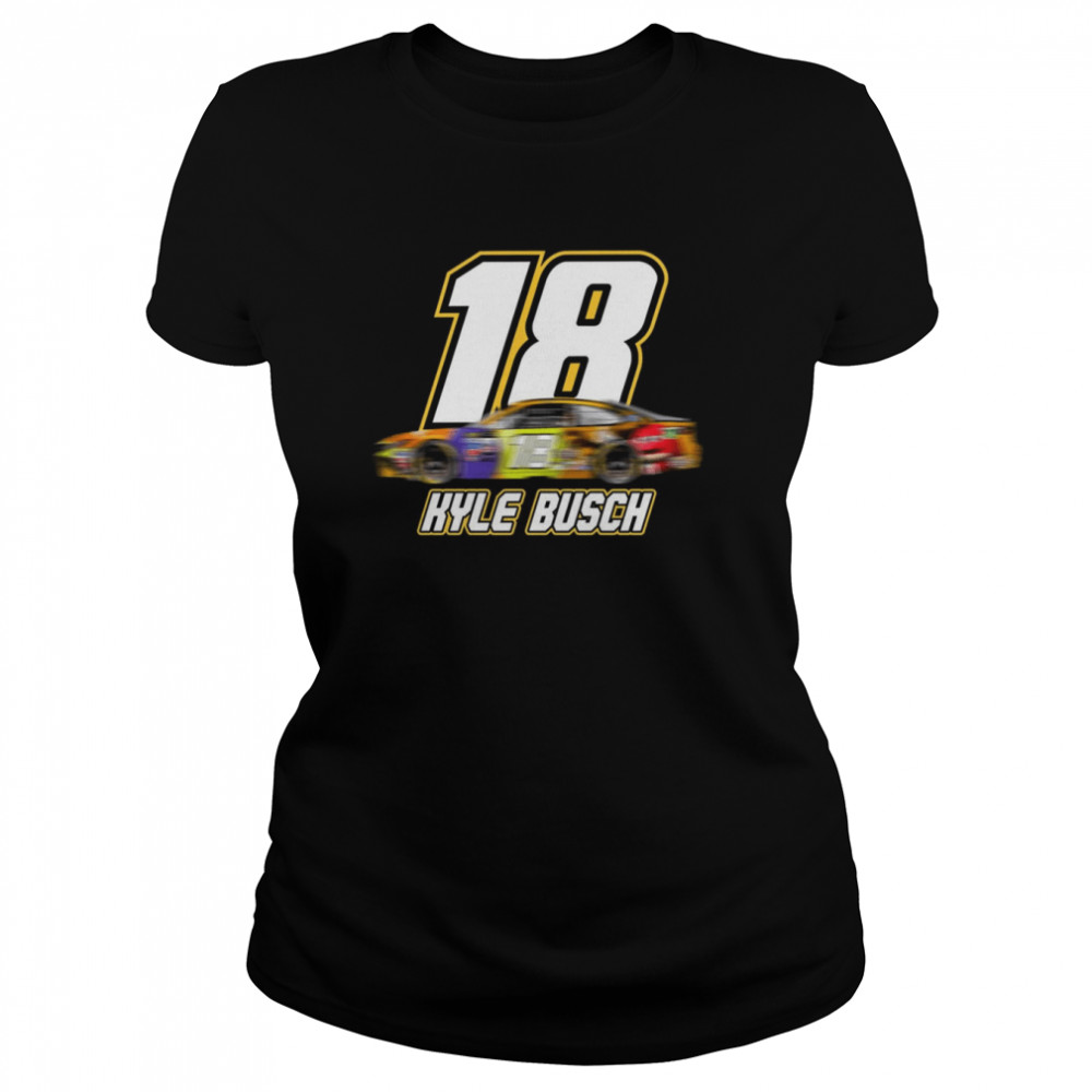 Racing Car Kyle Busch 18 Gift For Fans shirt Classic Women's T-shirt