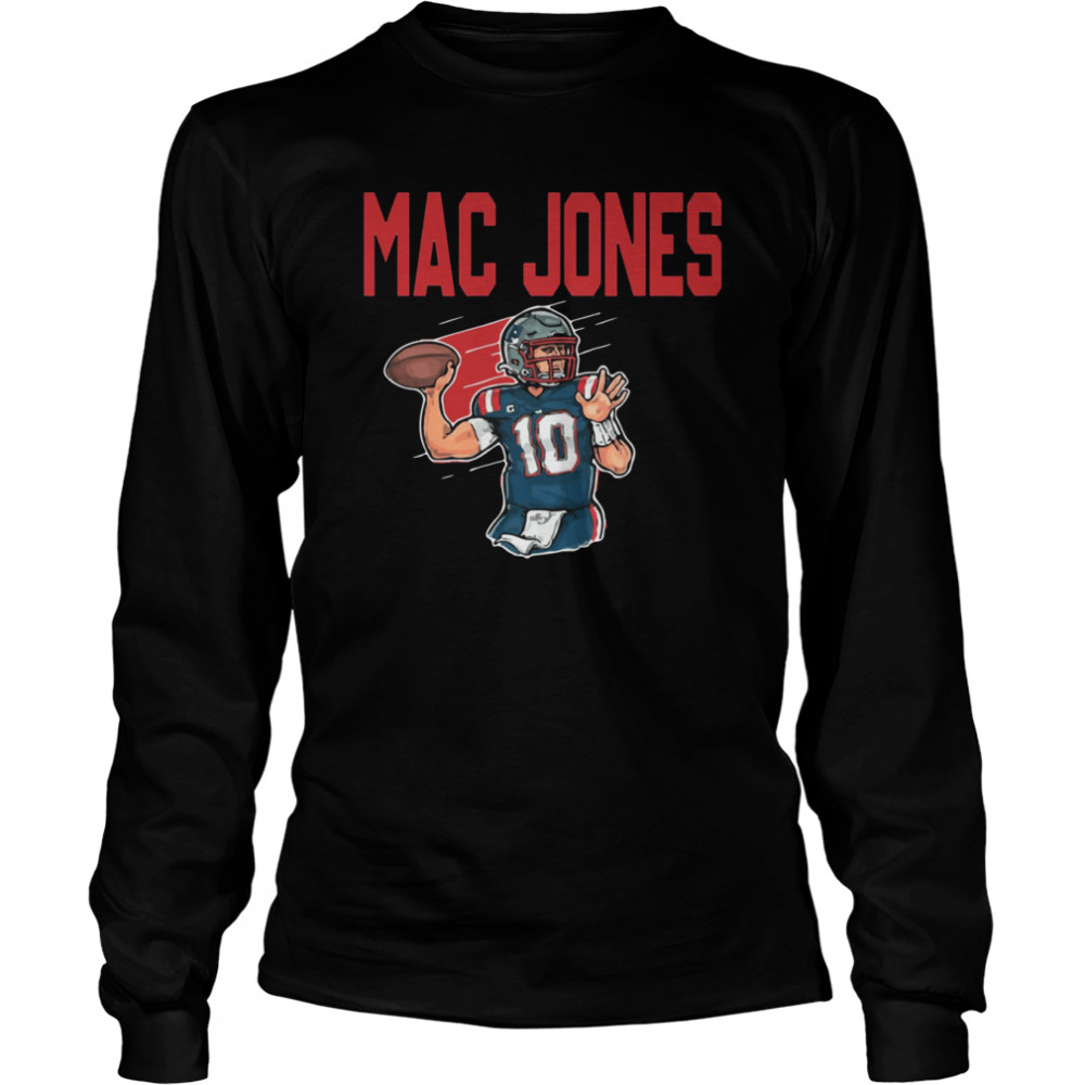#10 Mac Jones Design Gift For Football Fans shirt Long Sleeved T-shirt