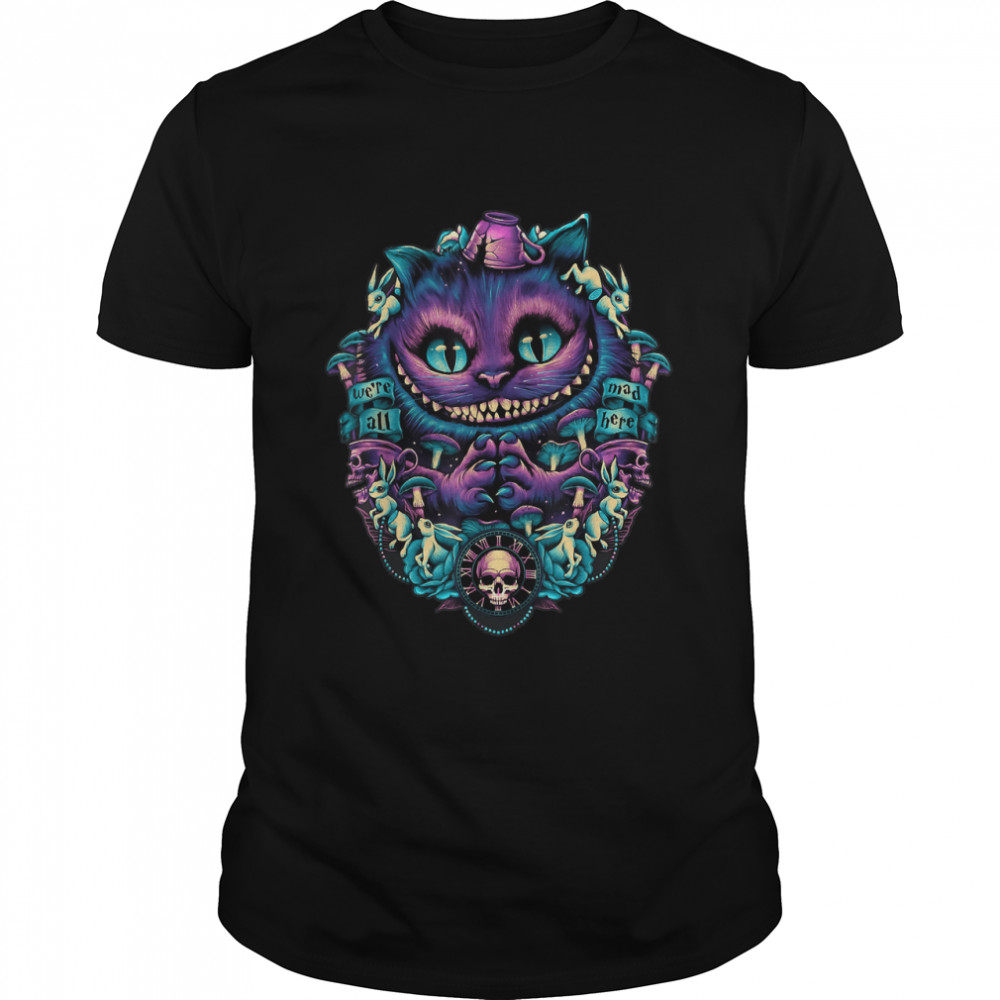 Cheshire Cat shirt Alice in Wonderland Graphic T- Classic Men's T-shirt