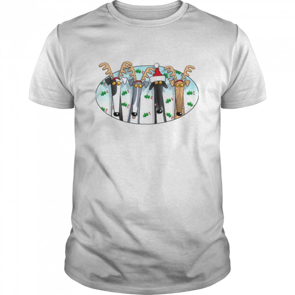 Greyhound Antlers Assorted Christmas shirt