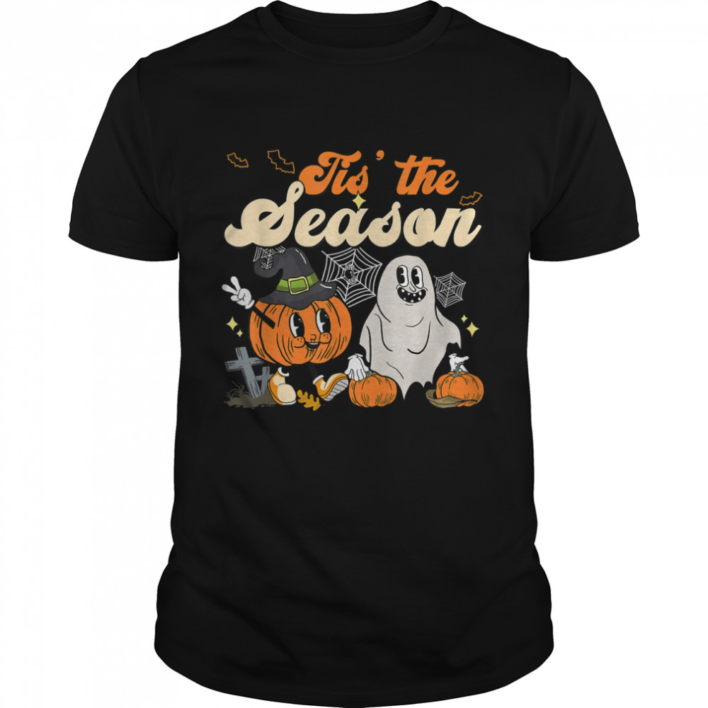 Halloween Ghost Pumpkin Tis The Season Halloween Season 2022 T- Classic Men's T-shirt