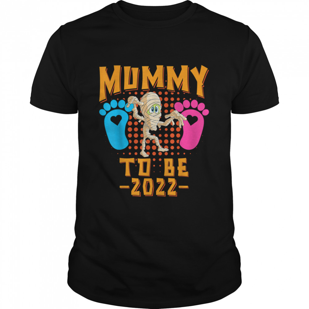 Halloween Mummy Pregnancy Costume New Moms 2022 Baby Reveal T-Shirt