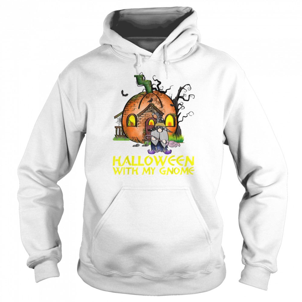 Halloween With My Gnome Witch Spooky Season 2022 T- Unisex Hoodie