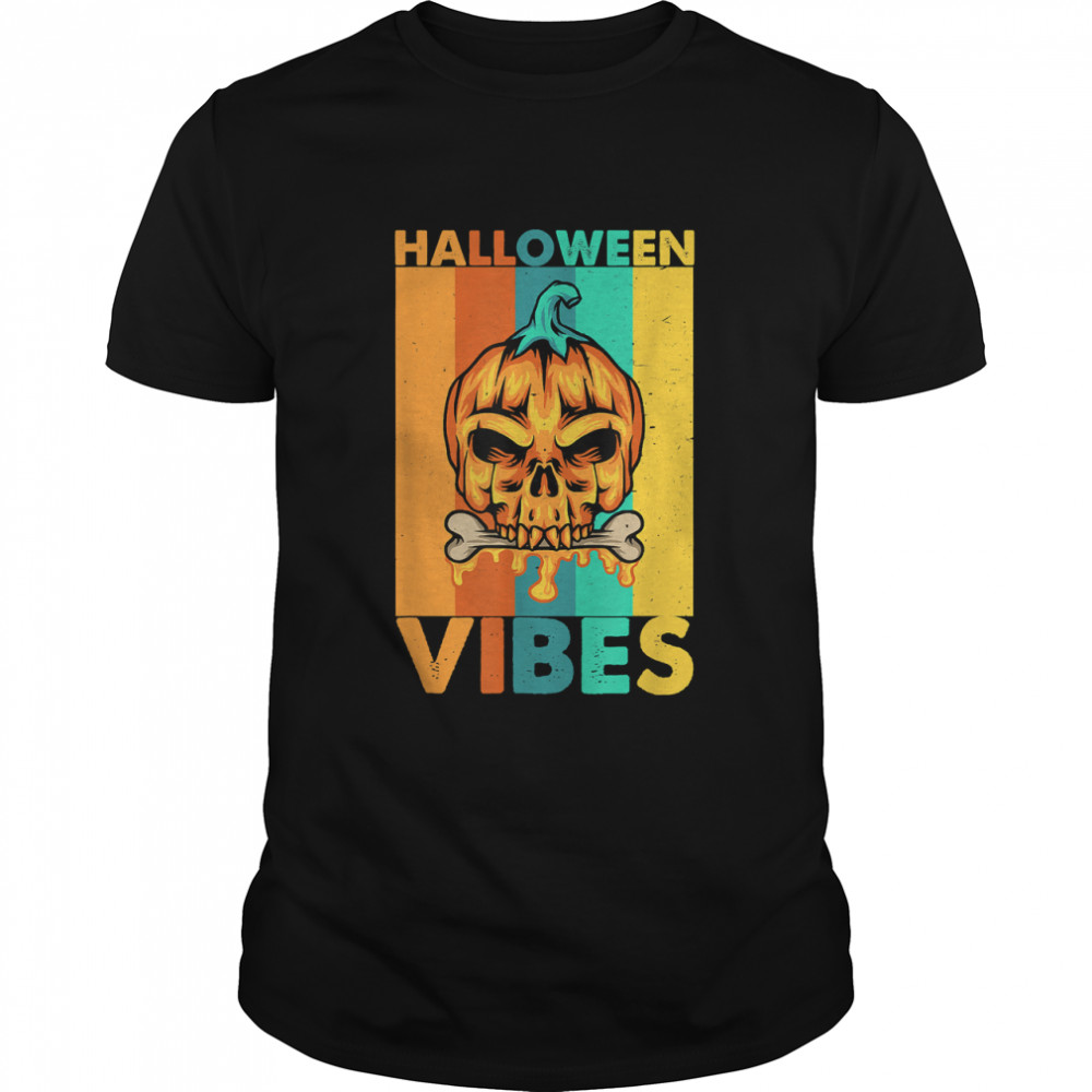 Retro Halloween Vibes Halloween Vintage Halloween 2022 T- Classic Men's T-shirt