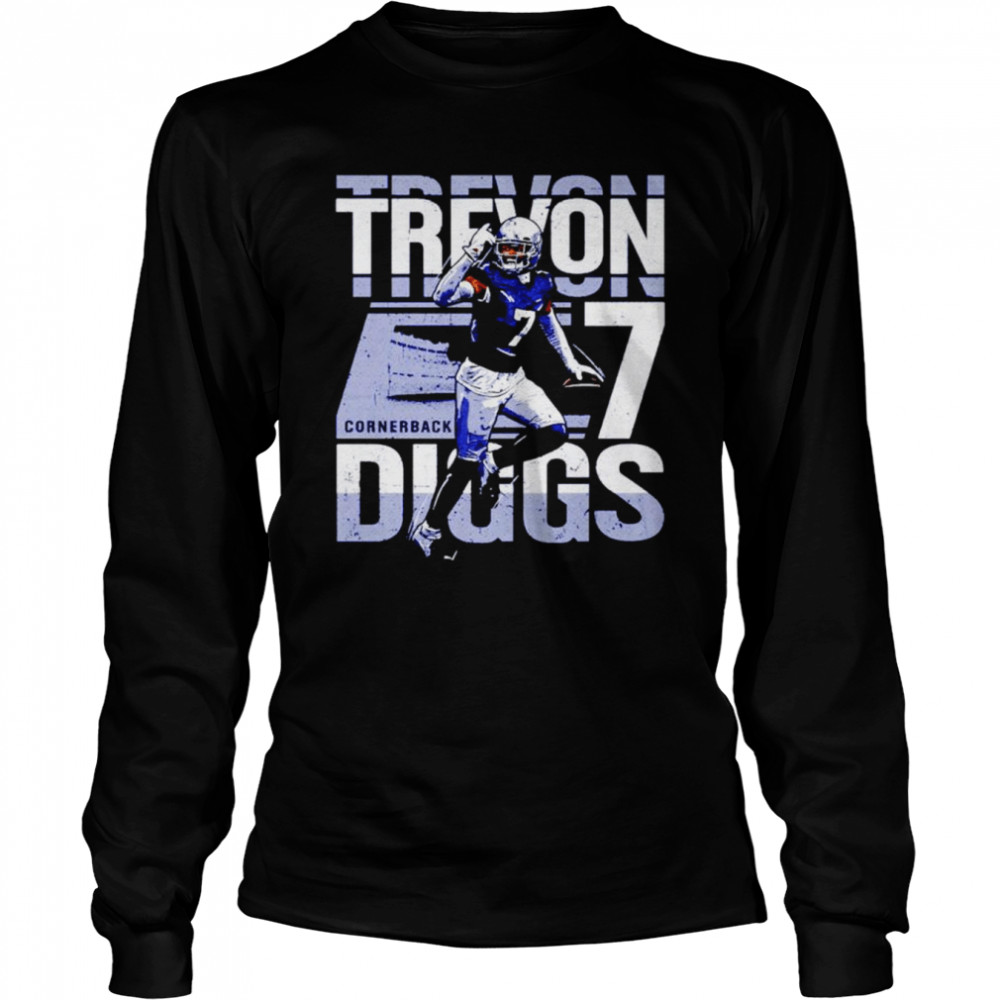 Trevon Diggs Dallas Cowboys Youth by Name & Number Logo T-Shirt - Ash