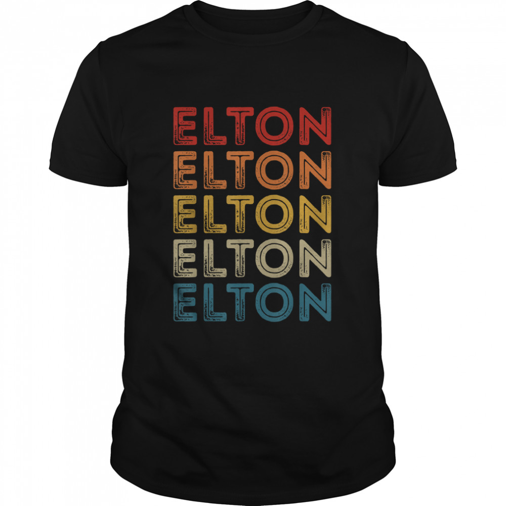 Vintage Elton retro personalized gift design name T- Classic Men's T-shirt