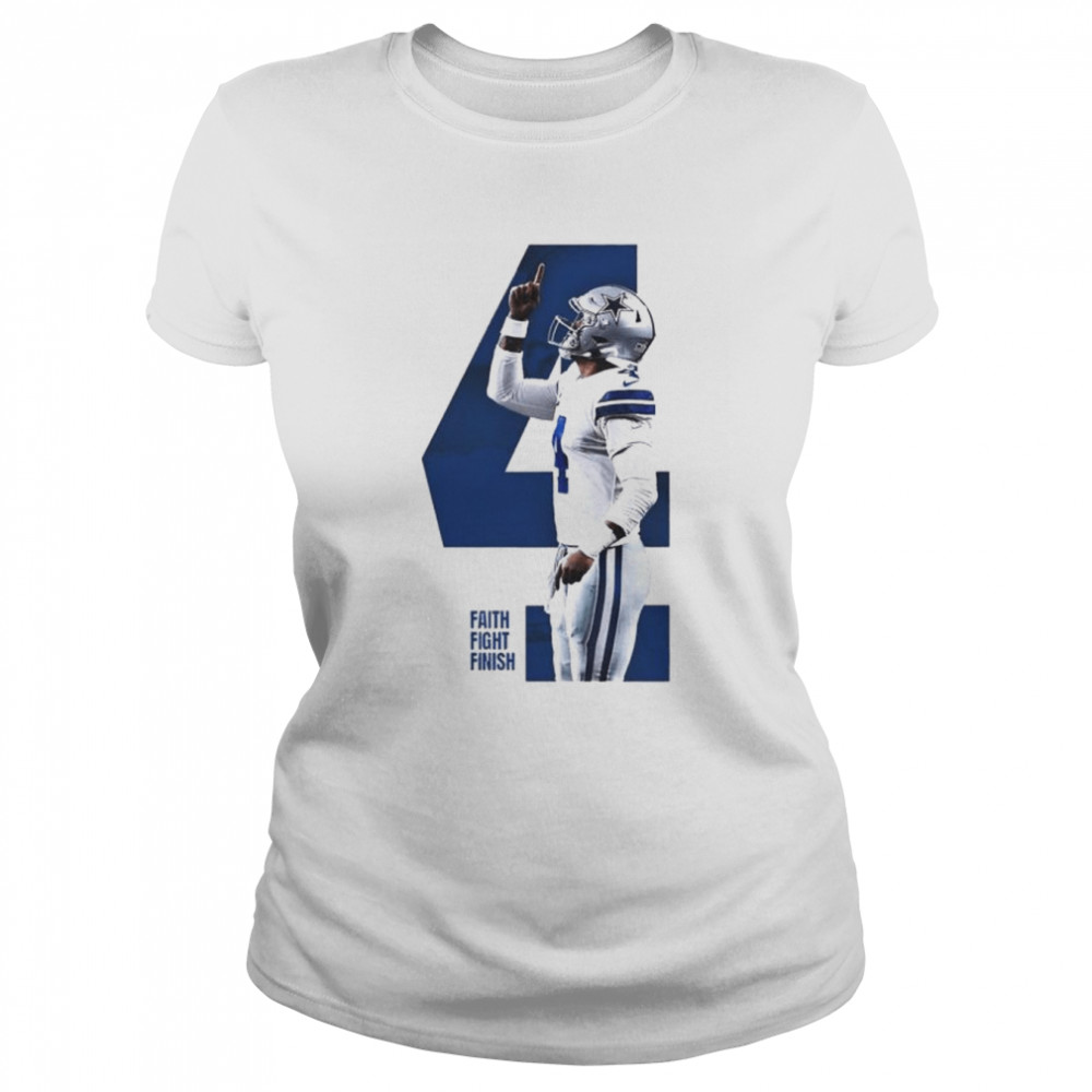 #4 dak prescott dak pray Dallas Cowboys shirt Classic Women's T-shirt