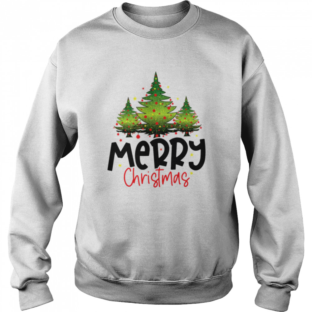 Aesthetic Design Christmas Trees shirt Unisex Sweatshirt
