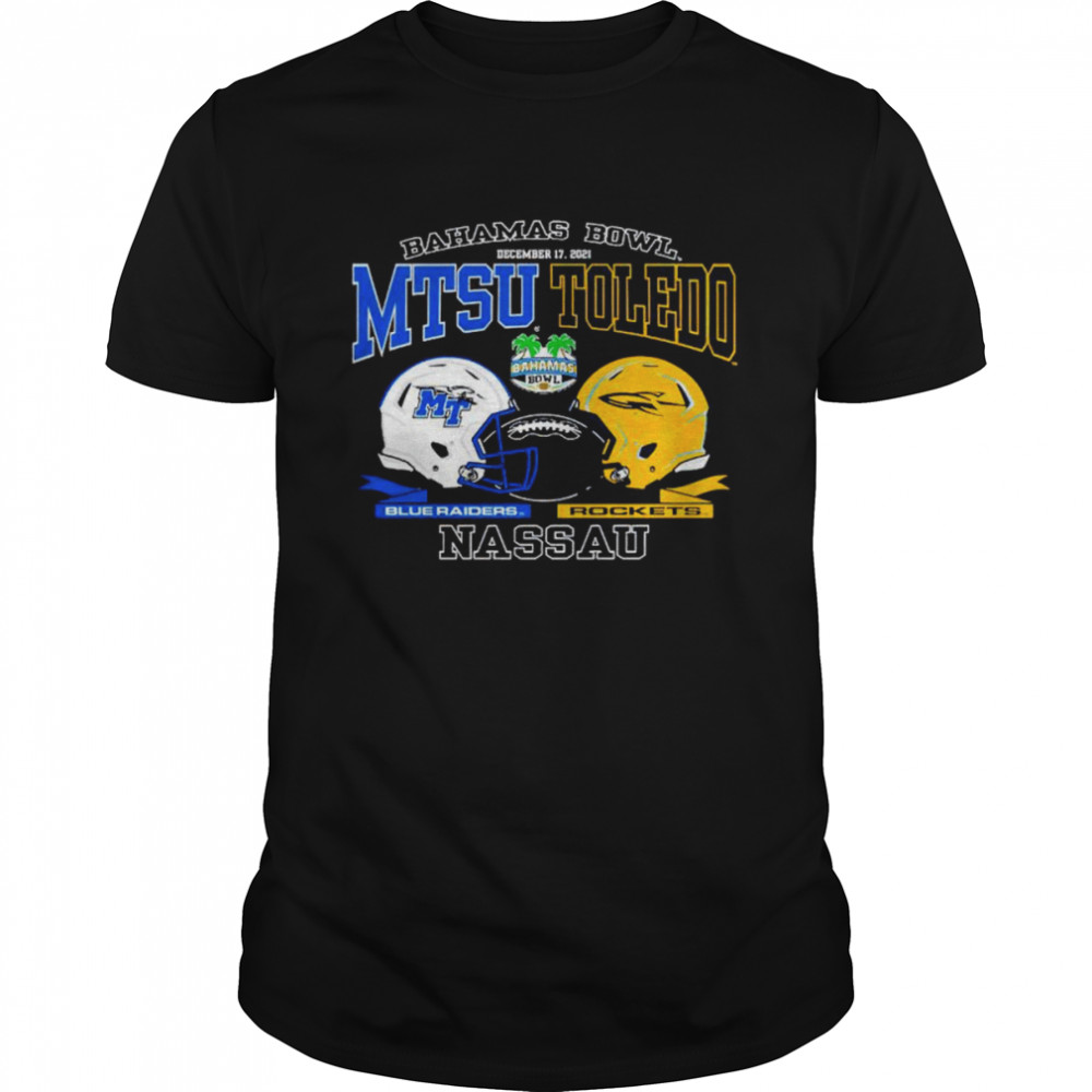 blue Raiders vs Rockets bahamas bowl MTSU Toledo shirt Classic Men's T-shirt