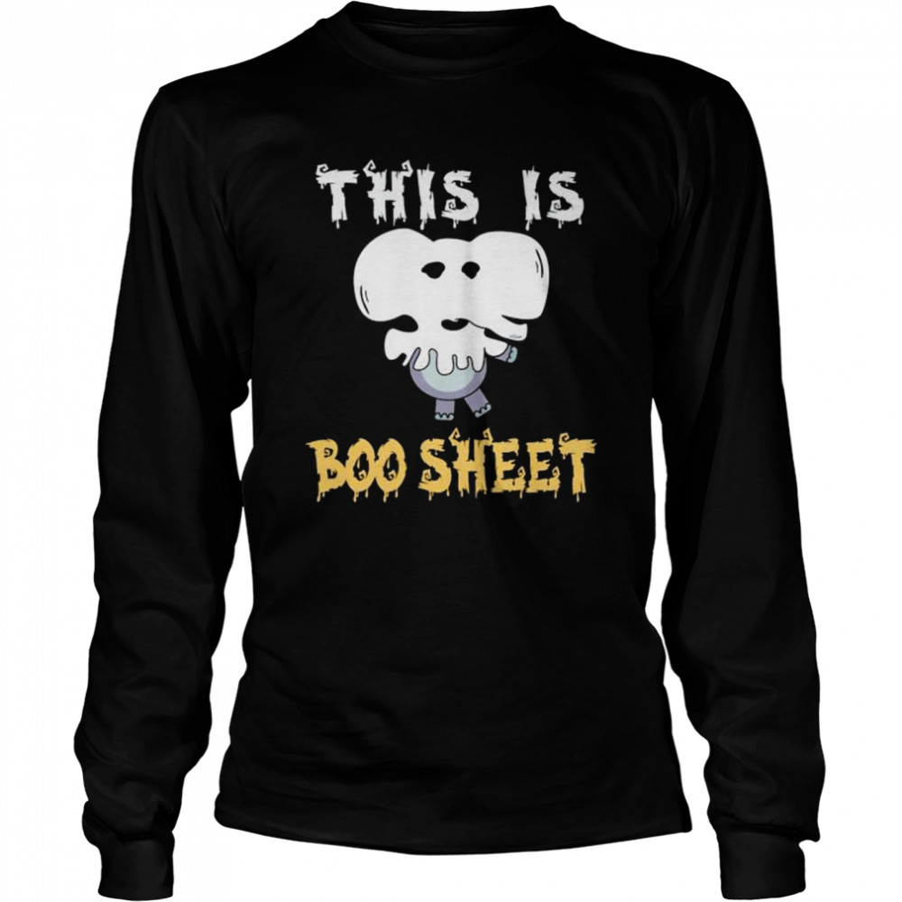 elephant Halloween this is boo sheet shirt Long Sleeved T-shirt