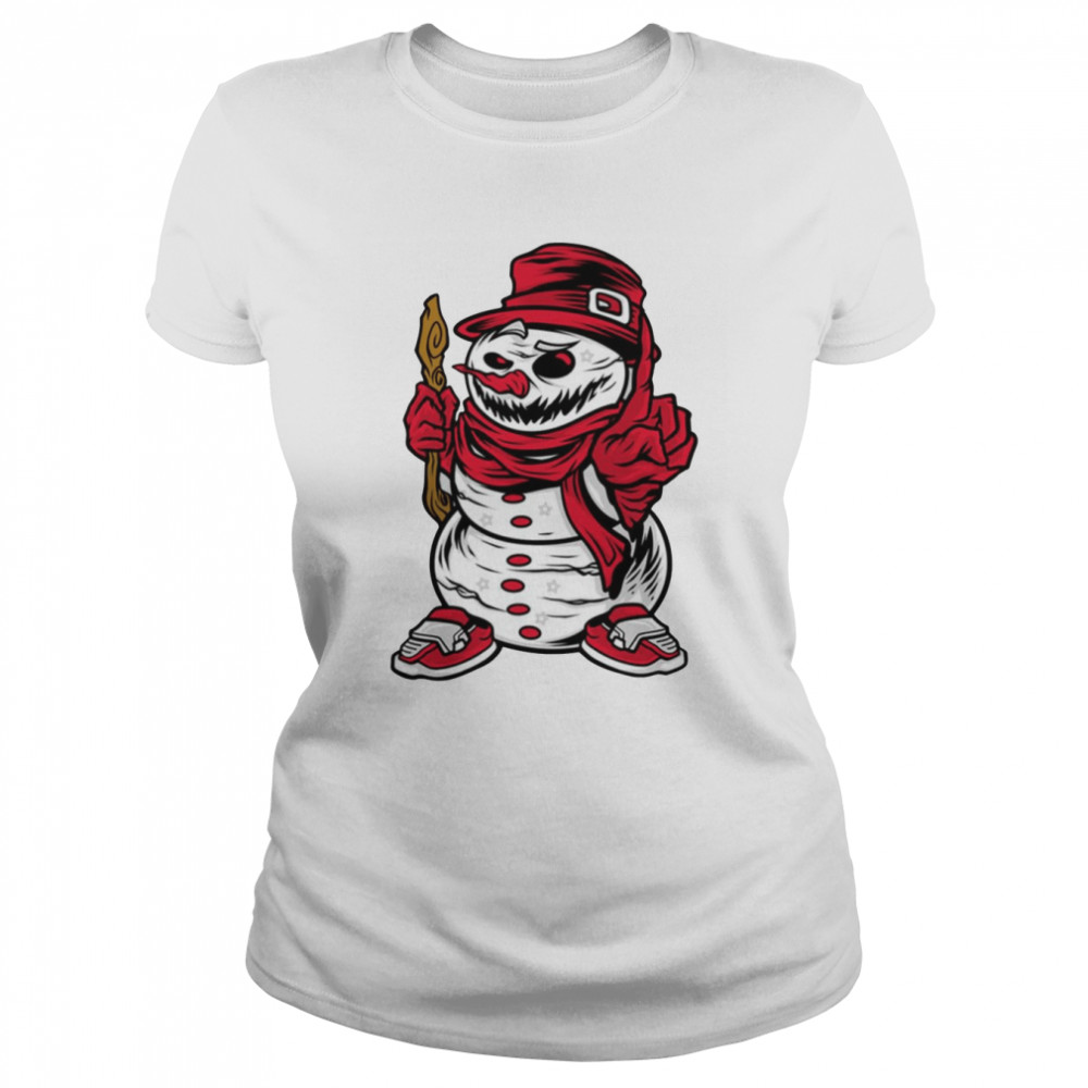Horror Evil Snowman We Want You shirt Classic Women's T-shirt
