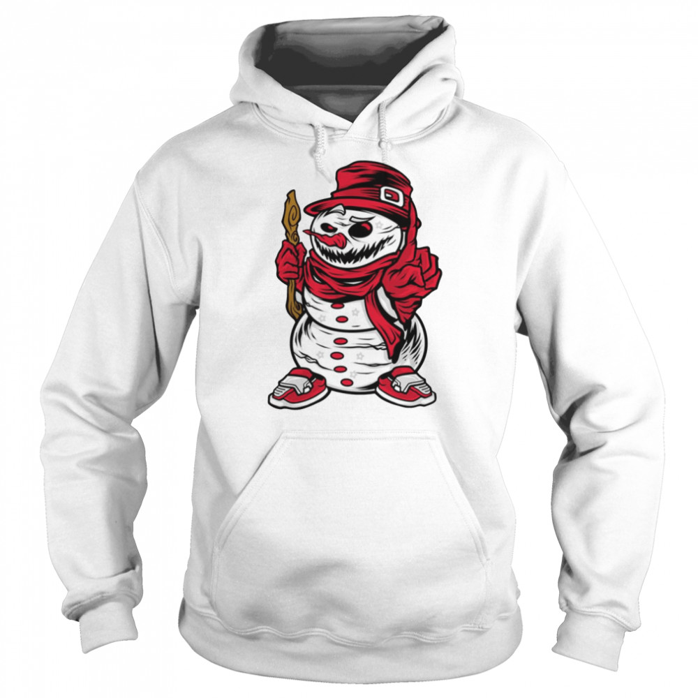 Horror Evil Snowman We Want You shirt Unisex Hoodie