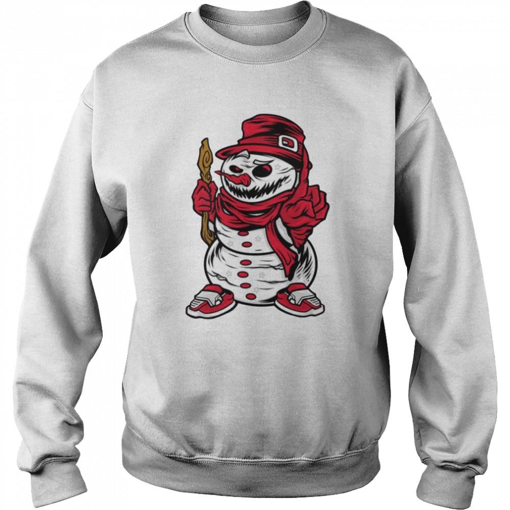 Horror Evil Snowman We Want You shirt Unisex Sweatshirt