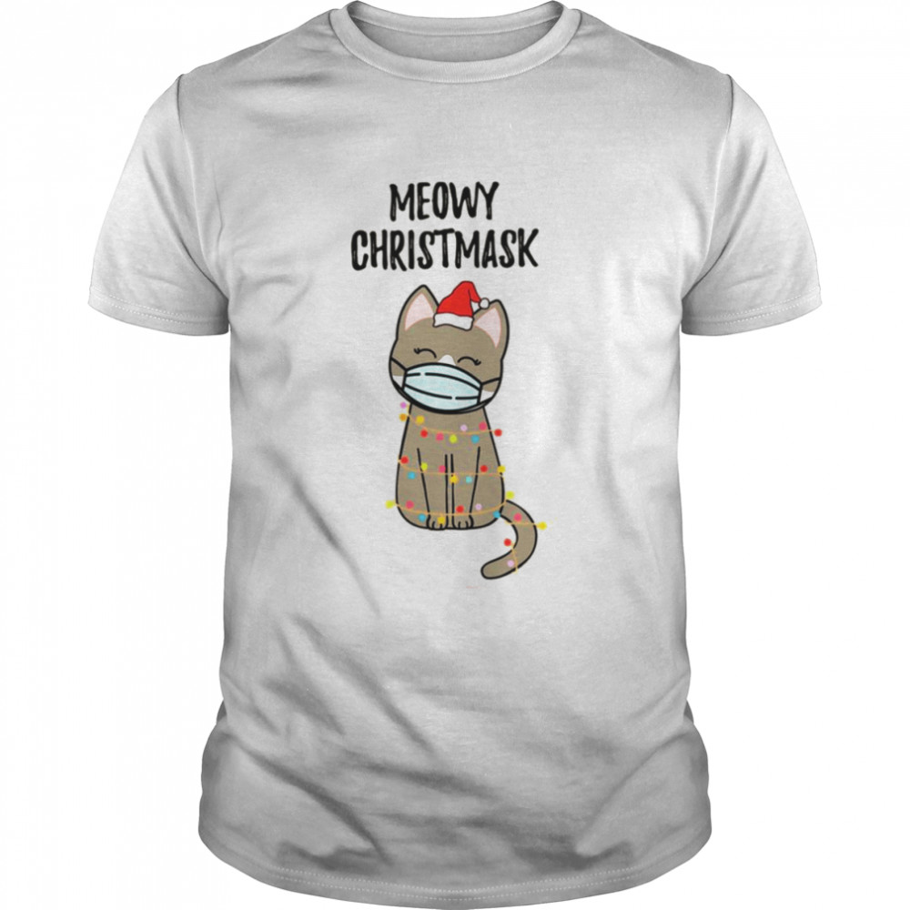 Meowy Christ Cute Wearing Mask shirt Classic Men's T-shirt