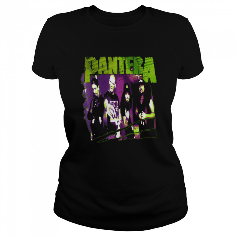 Pantera Vintage Heavy Metal Group Sketch shirt Classic Women's T-shirt