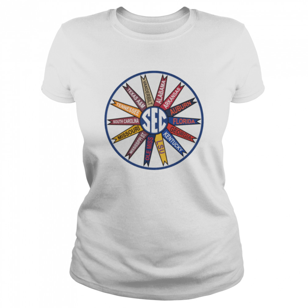 Southeastern Conference Throwback Pinwheel shirt Classic Women's T-shirt