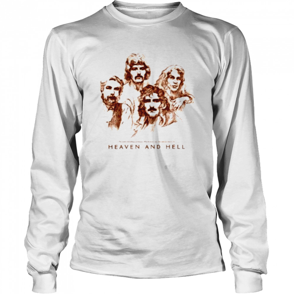 The Band Popularity Grew Black Sabbath By 1973 Heaven And Hell shirt Long Sleeved T-shirt