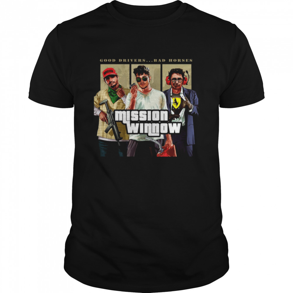 Charles Leclerc F1 Mission Win Now GTA Style shirt Classic Men's T-shirt
