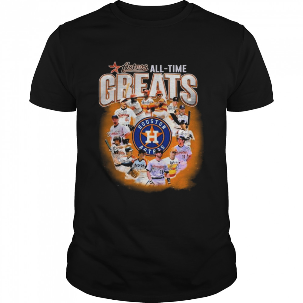 Houston Astros Team Football all-time greats signatures shirt Classic Men's T-shirt