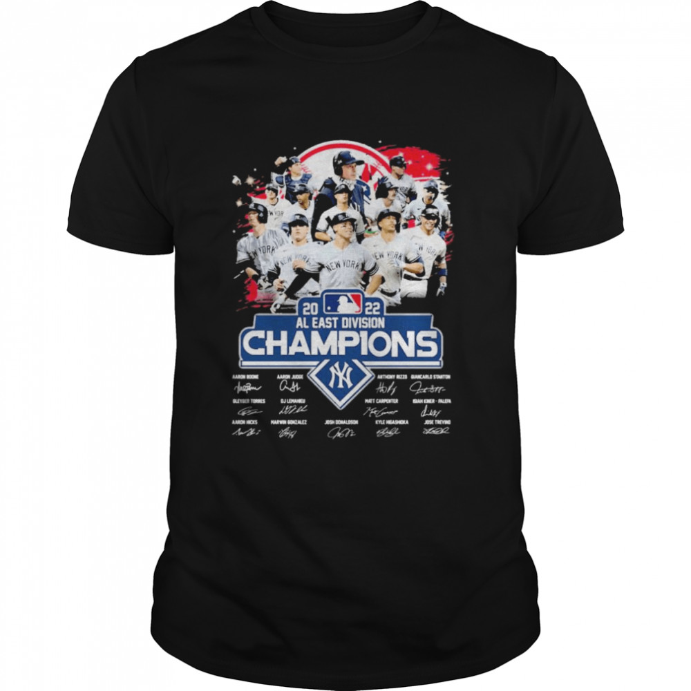 MLB 2022 AL east Division Champions New York Mets signatures shirt Classic Men's T-shirt