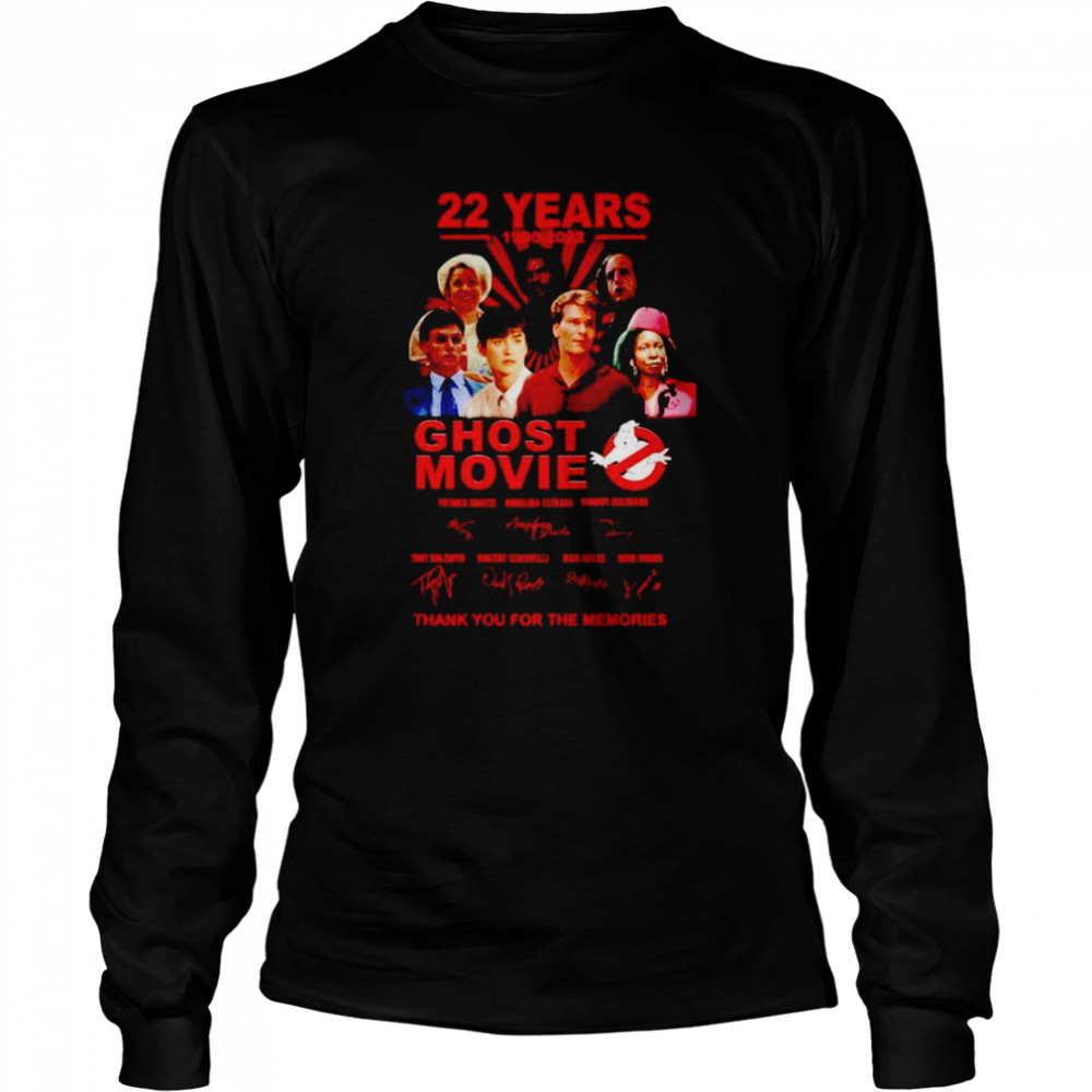 22 years Ghost Movie thank you for the memories signatures shirt Long Sleeved T-shirt