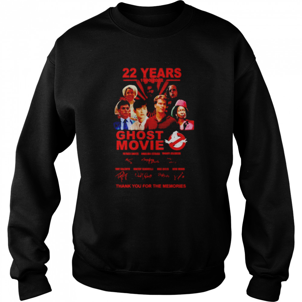 22 years Ghost Movie thank you for the memories signatures shirt Unisex Sweatshirt