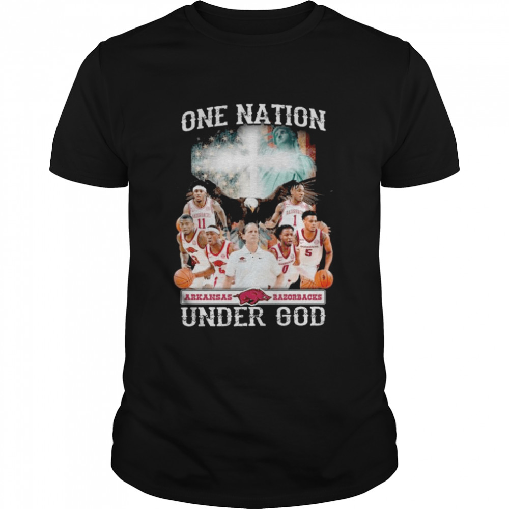 Arkansas Razorbacks one nation under god American flag 2022 shirt Classic Men's T-shirt