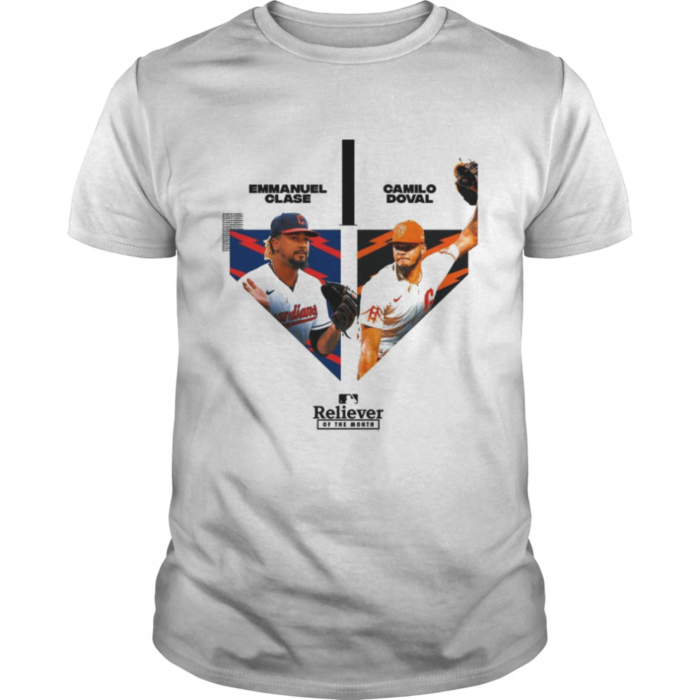 Emmanuel Clase And Camilo Doval Reliever Of The Month MLB 2022  Classic Men's T-shirt