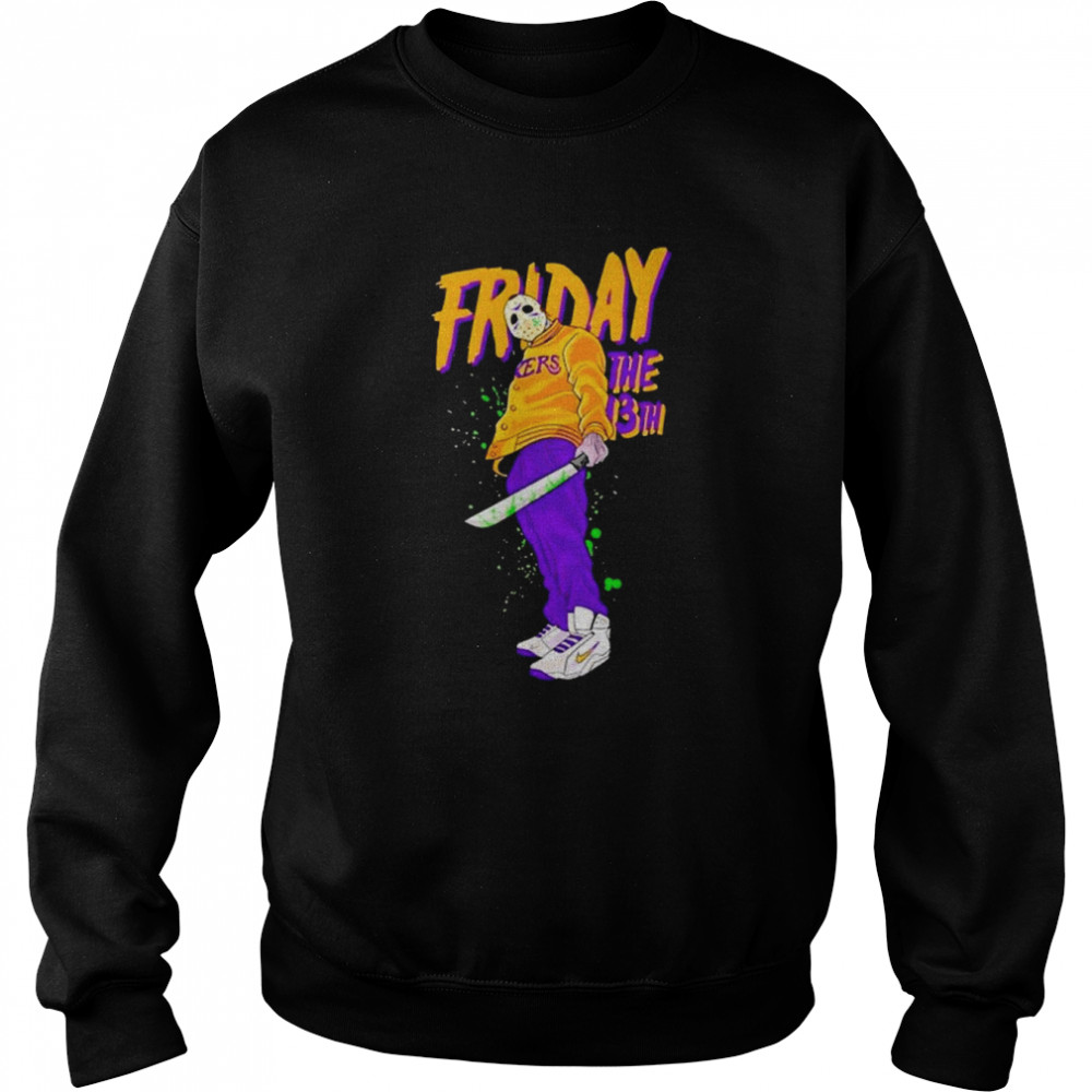 Friday The 13Th Jason Voorhees Los Angeles Lakers Halloween  Unisex Sweatshirt