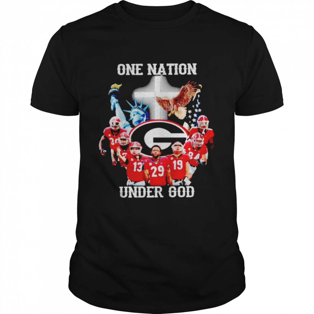 Georgia Bulldogs one nation under God shirt Classic Men's T-shirt
