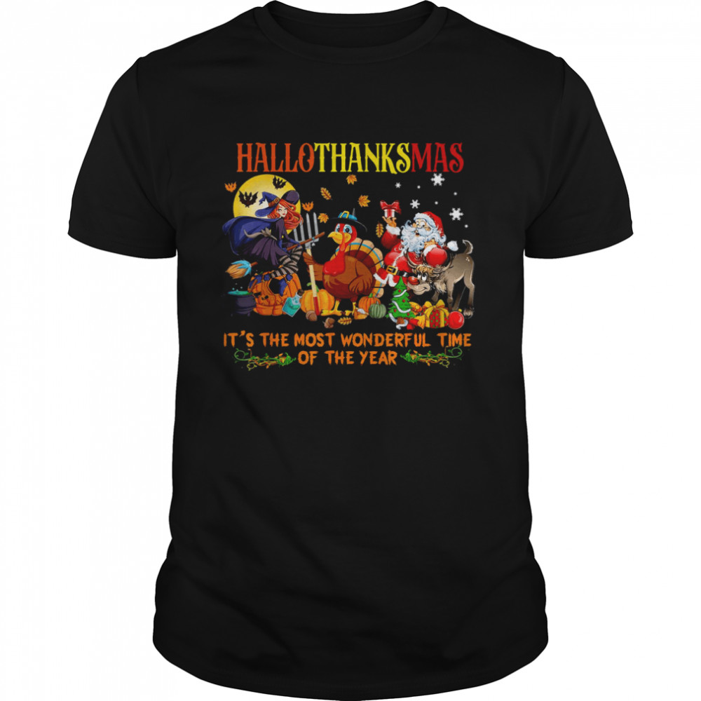 Happy Hallothanksmas Funny Thanksgiving T-Shirt