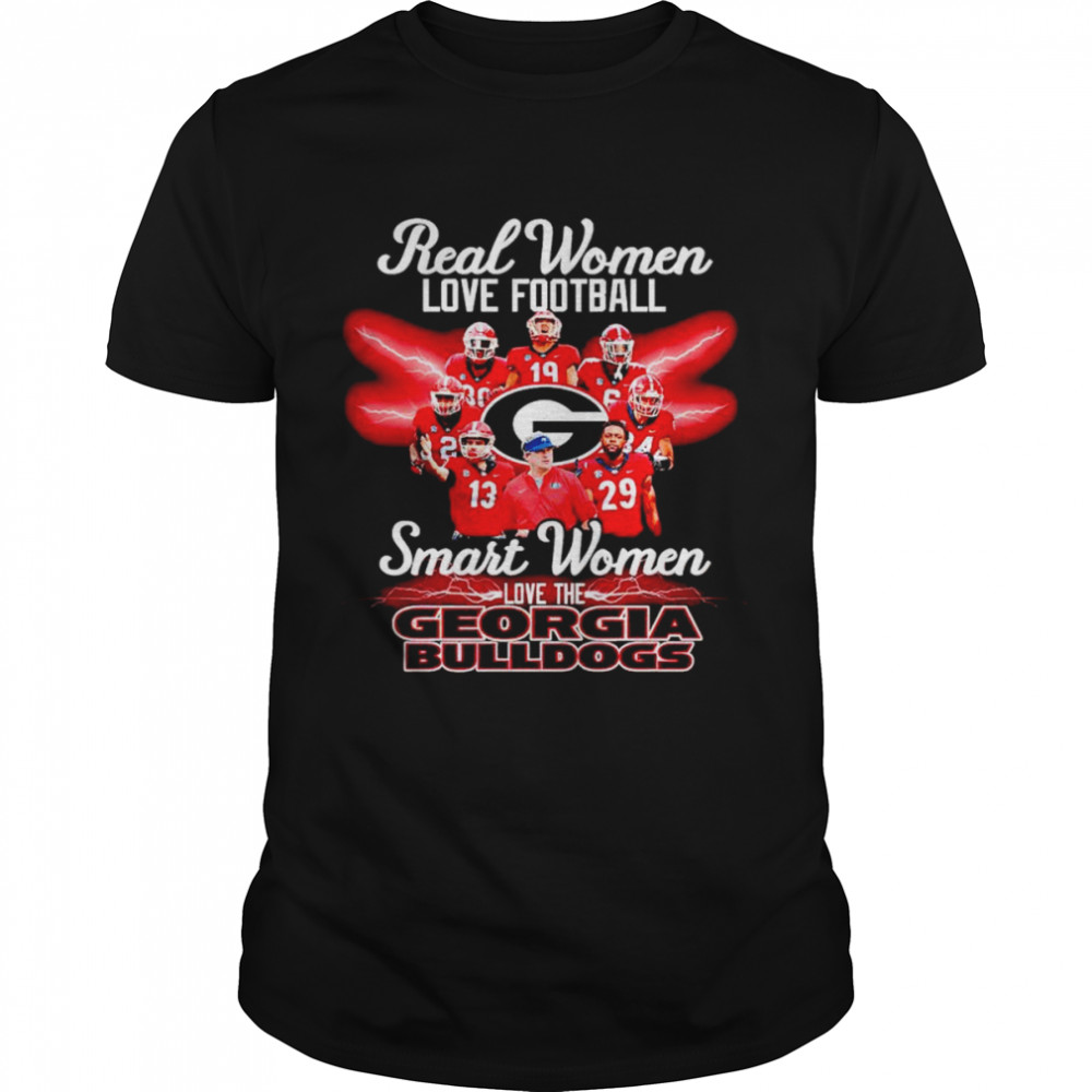Real women love football smart women love the Georgia Bulldogs shirt Classic Men's T-shirt