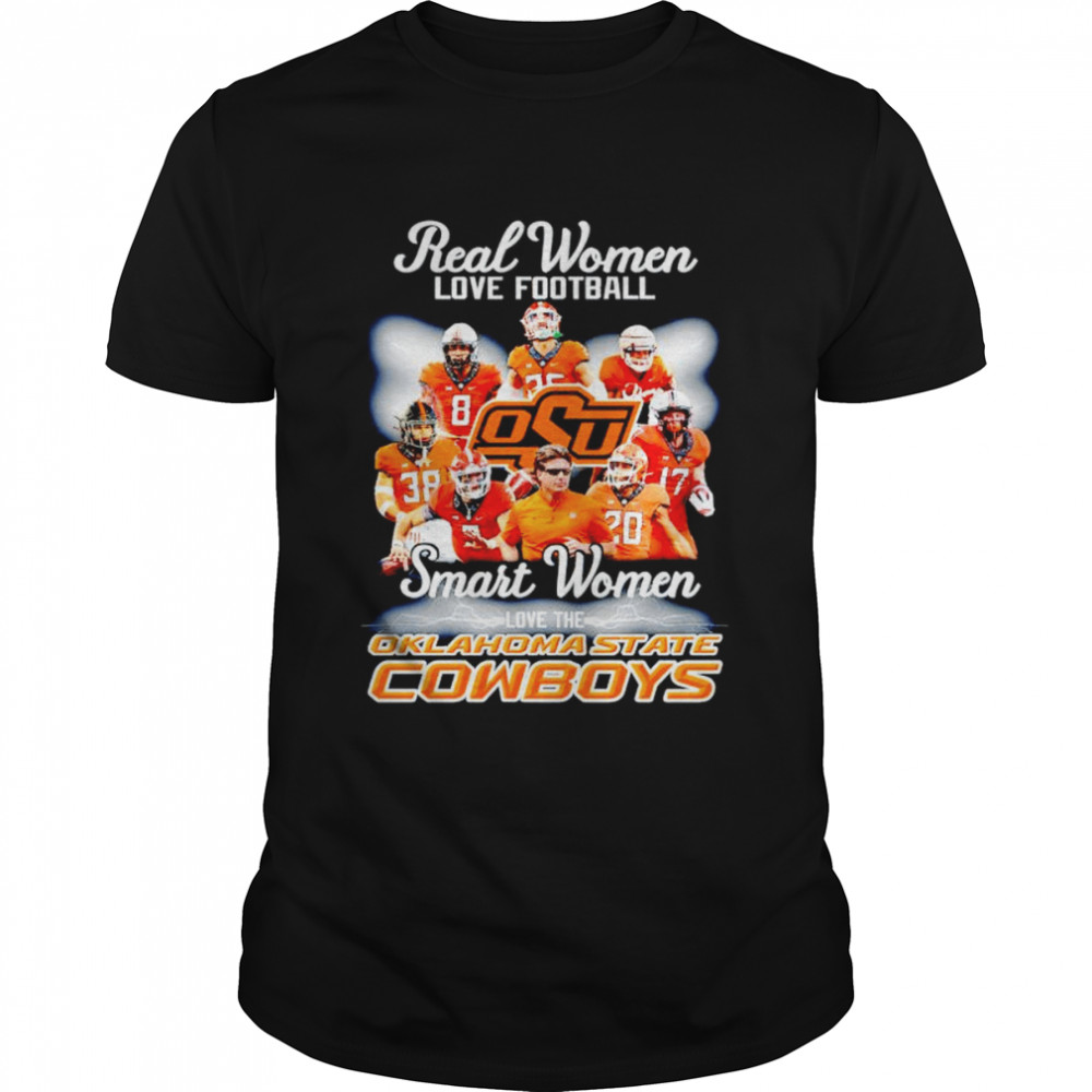 Real women love football smart women love the Oklahoma State Cowboys shirt Classic Men's T-shirt