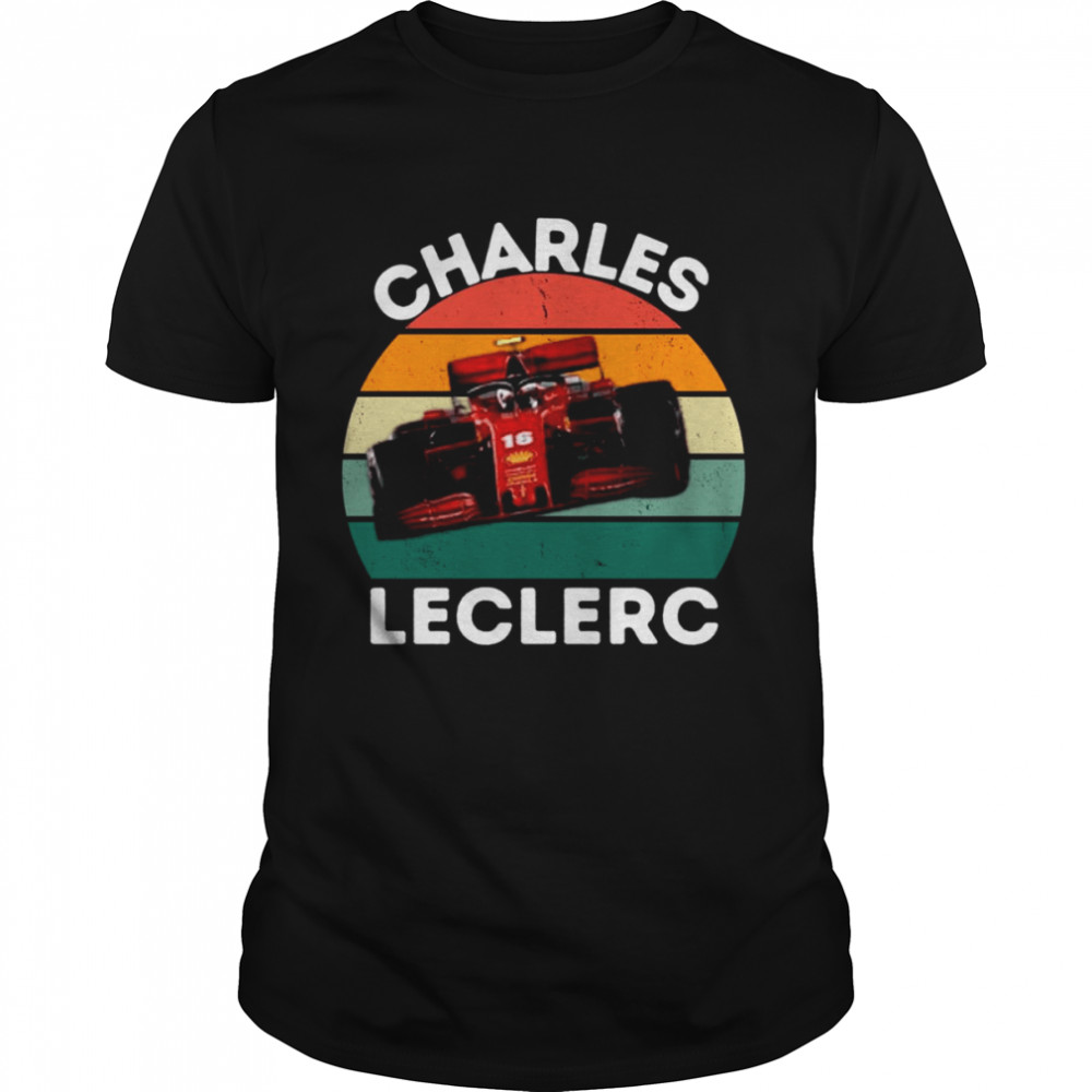 Retro Vintage F1 Charles Leclerc shirt Classic Men's T-shirt