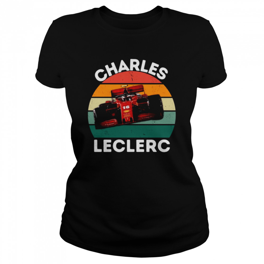 Retro Vintage F1 Charles Leclerc shirt Classic Women's T-shirt