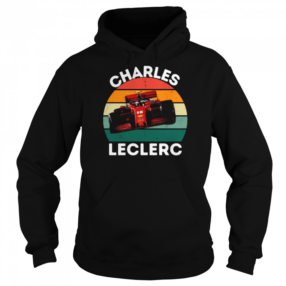 Retro Vintage F1 Charles Leclerc shirt Unisex Hoodie