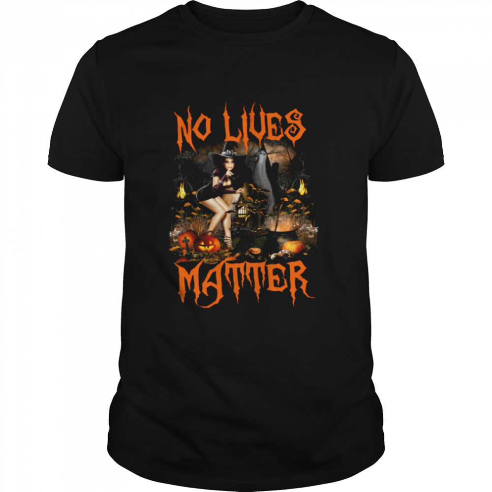 Spooky Season Halloween No Lives Matter Spooky Season shirt Classic Men's T-shirt