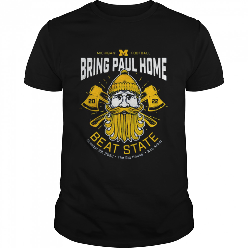 Valiant University of Michigan Football Bring Paul Home shirt Classic Men's T-shirt