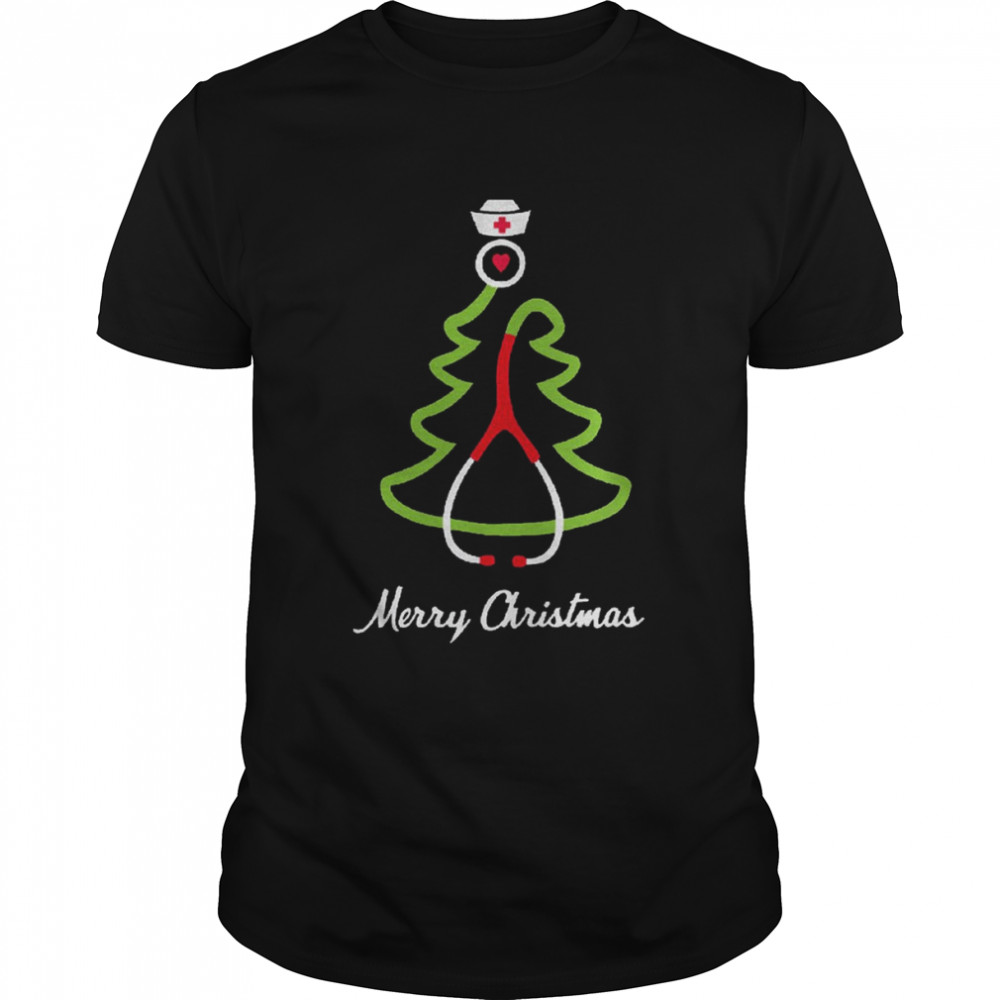 Merry Christmas Tree Nurse Christmas T- Classic Men's T-shirt