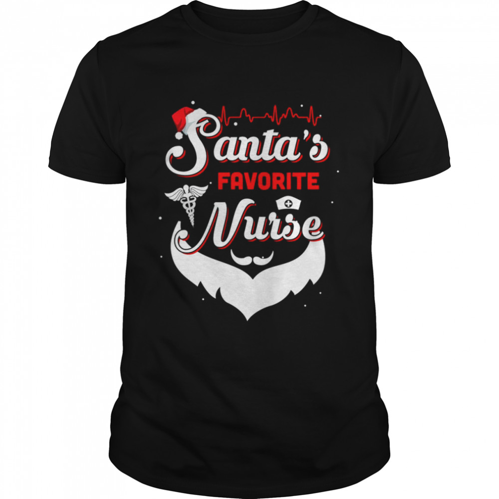 Nursing Santa’s Favorite Nurse Christmas T- Classic Men's T-shirt