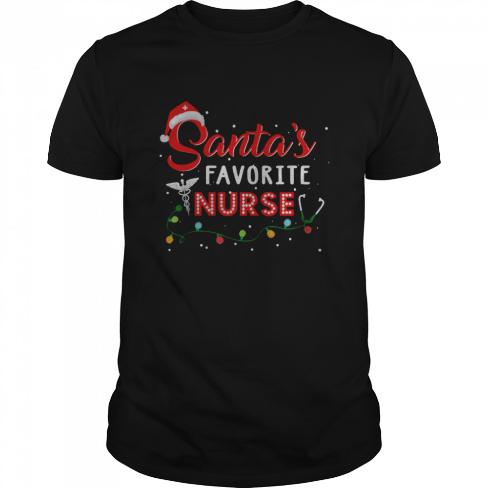 Santa’s Favorite Nurse  Classic Men's T-shirt