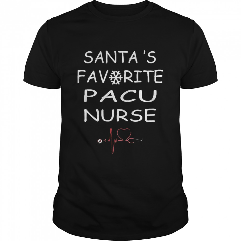 Santa’s Favorite Pacu Nurse Christmas T- Classic Men's T-shirt