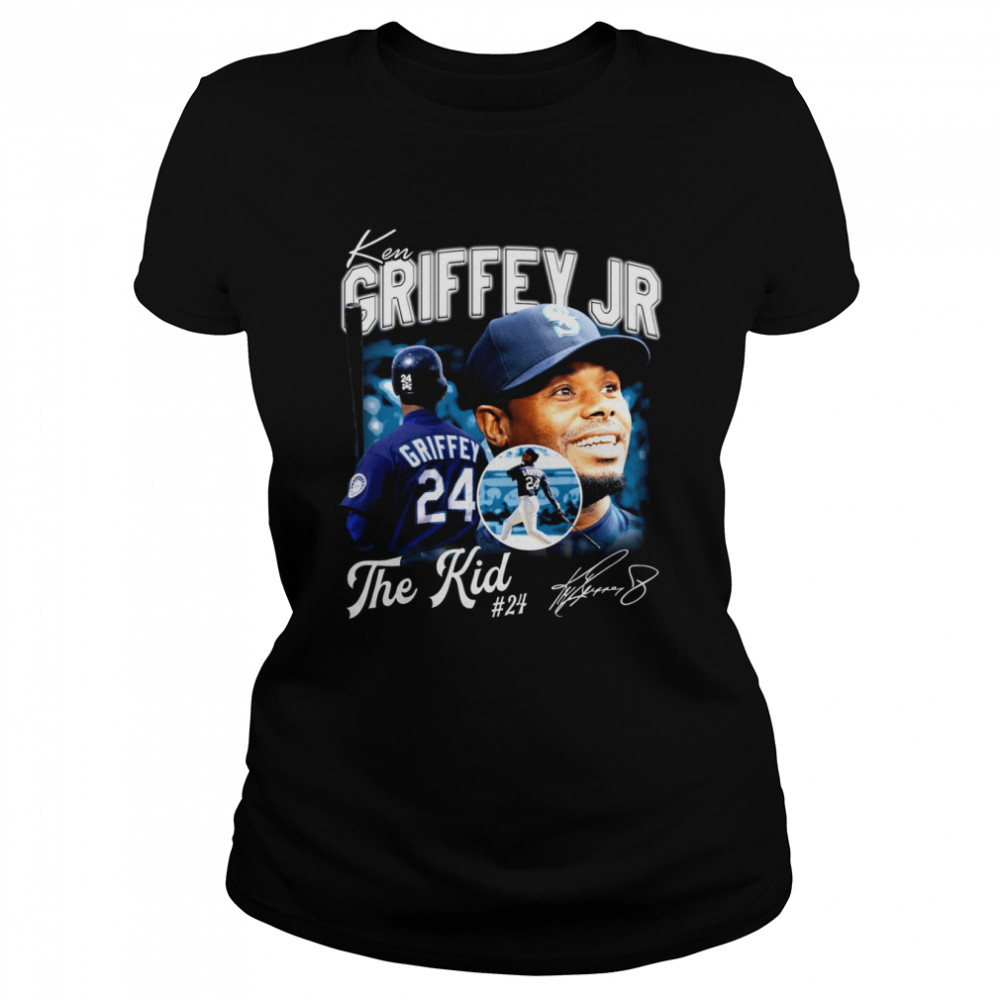 Vintage 80’s Ken Griffey Jr The Kid Baseball Signature shirt Classic Women's T-shirt