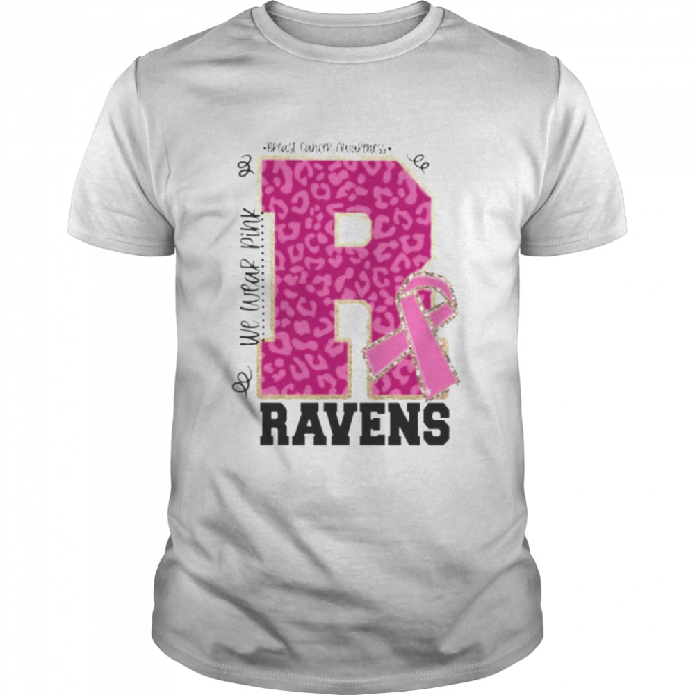 We wear Pink Breast cancer awareness Ravens Football shirt Classic Men's T-shirt