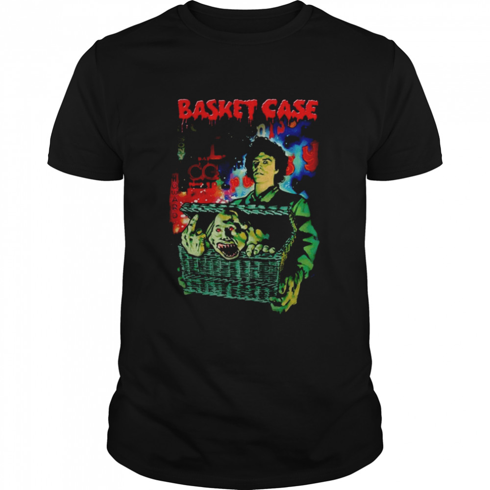 Basket Case 1982 Horror Scary Movie Halloween Retro shirt