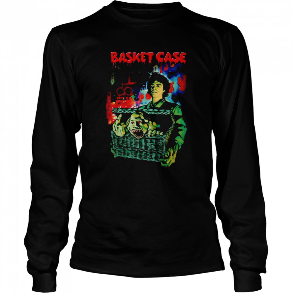 Basket Case 1982 Horror Scary Movie Halloween Retro shirt Long Sleeved T-shirt