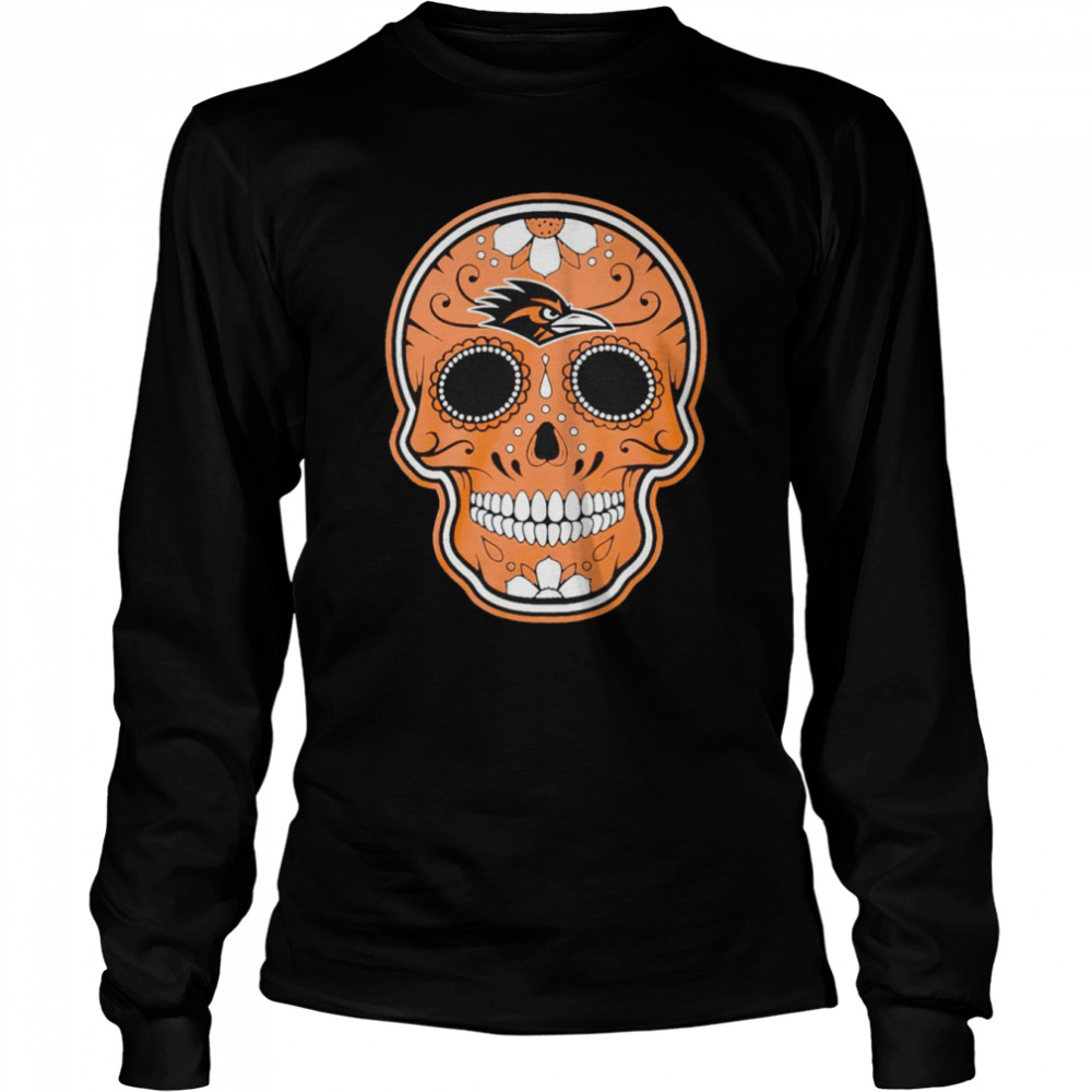 Ellington Roadrunners Sugar Skull shirt Long Sleeved T-shirt