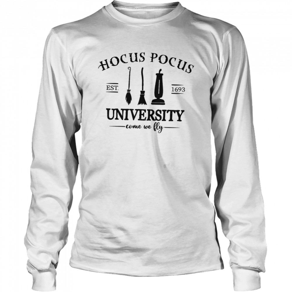 Hocus Pocus University Spooky Month shirt Long Sleeved T-shirt